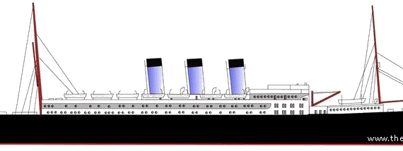 Корабль SS Cap Trafalgar [Ocean Liner] (1913) - чертежи, габариты, рисунки